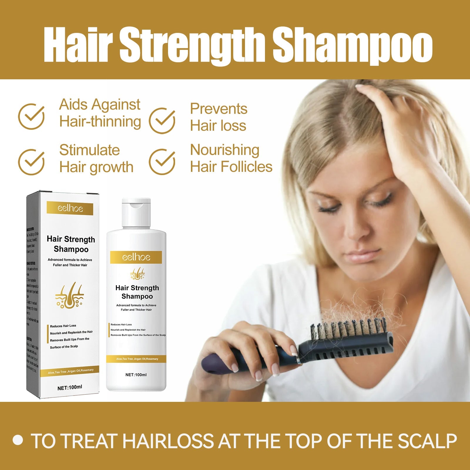 Tight Hair Shampoo Hair Cleansing Massage Scalp To Prevent Loose Tight Hair Roots Strong And Solid Hair Shampoo