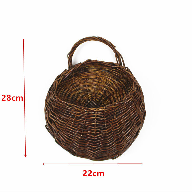 Simulated rose wall hanging chlorophytum comosum false plastic indoor living room air conditioning pipe decoration