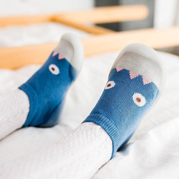 Spring and Autumn Children's Indoor and Outdoor Socks Shoes Baby Step Shoes Boys and Girls Summer Breathable Little Monster Wear resistant Board Shoes