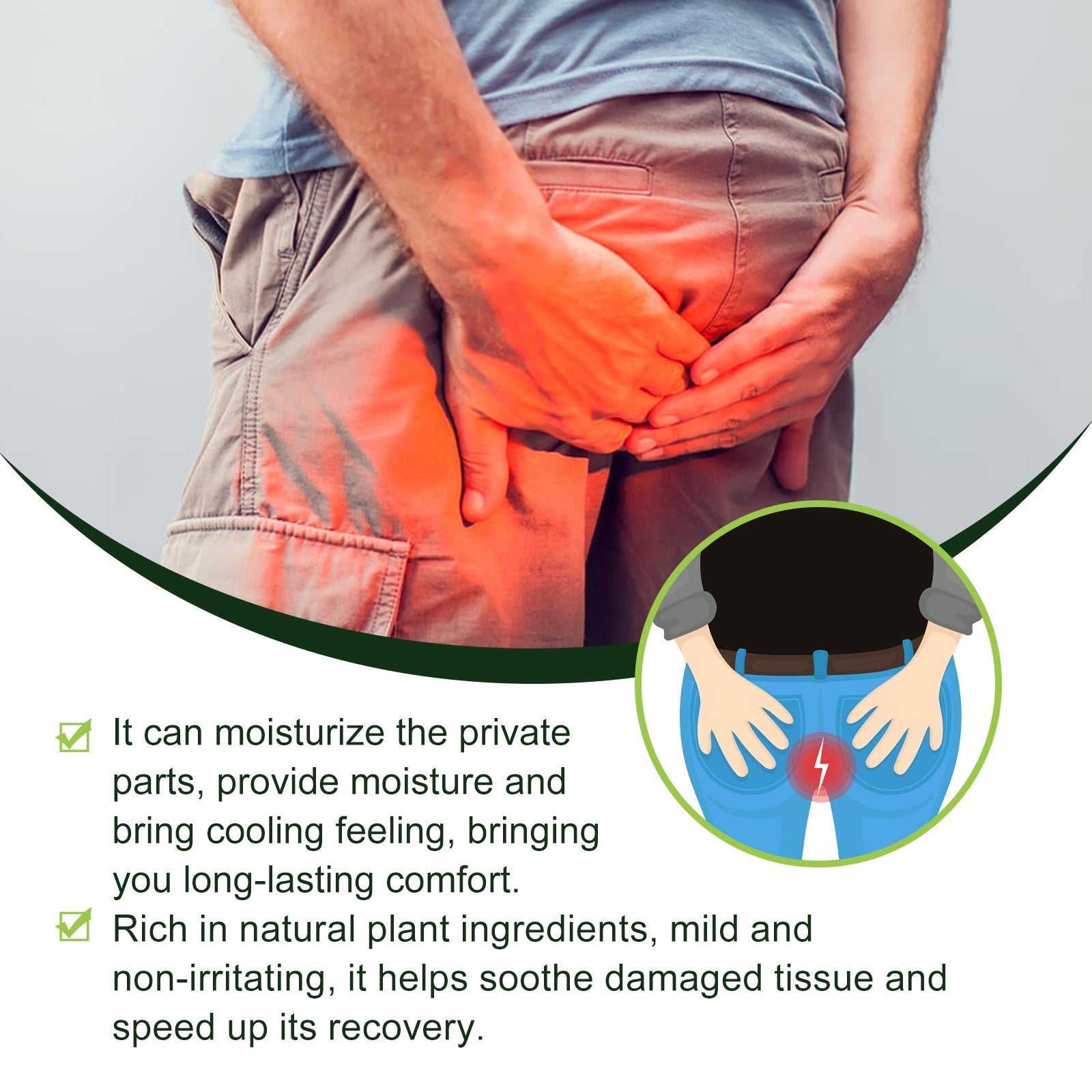 Herbal Hemorrhoid Relief Spray To Relieve Perianal Itching And Swelling Discomfort Herbal Serum Perianal Gentle Treatment