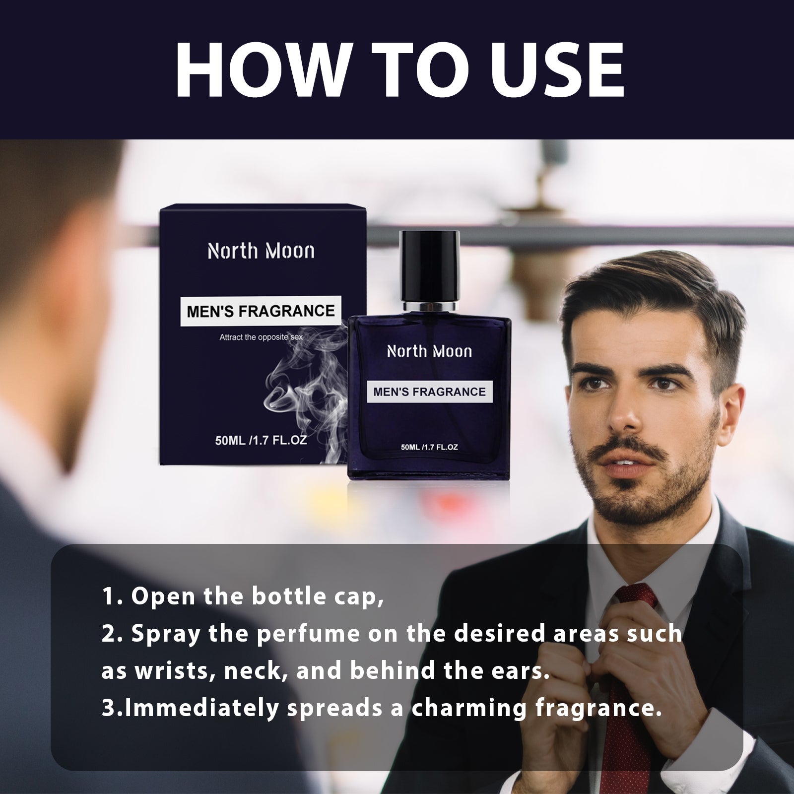 Men's Charm Perfume Natural Fresh Niche Dating Portable Lasting Fragrance Atmosphere Perfume