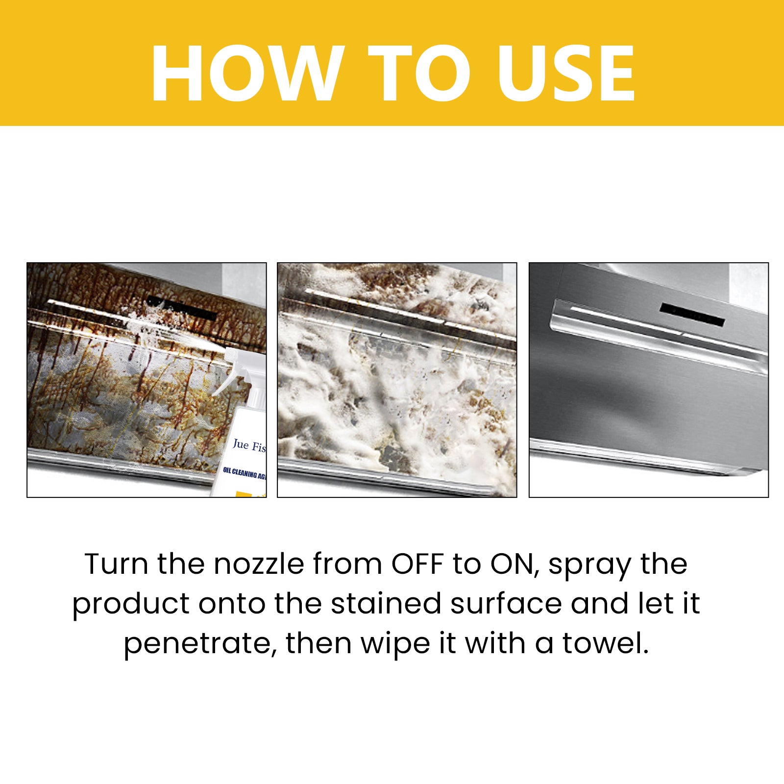 Oil Cleaning Agent, Kitchen Heavy Oil Cleaning Range Hood Oil Household Cleaning Decontamination Clean