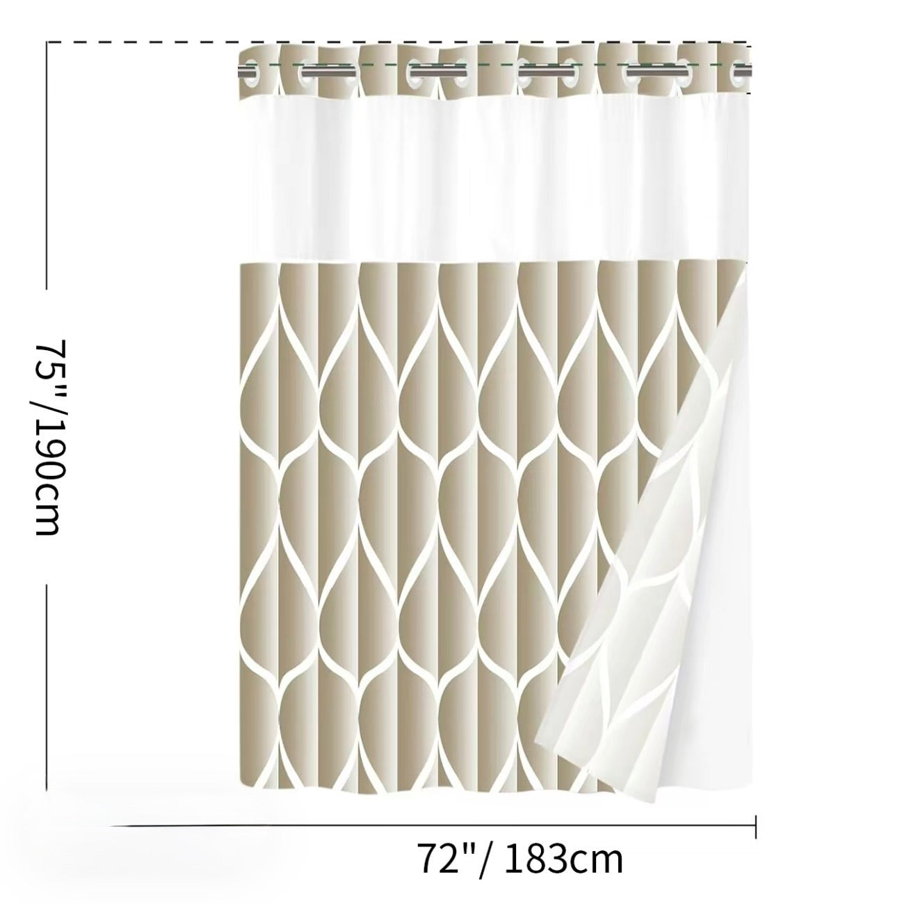 GeoWave Shower Curtain