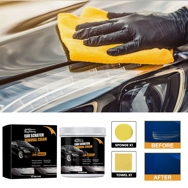 Car Scratch Removal Cream, Decontamination Dust Repair Car Paint Scratches Polishing Maintenance Refurbishment Coating Paste