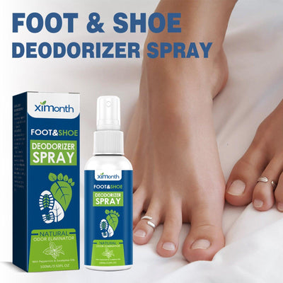 Foot Deodorant Reliever Sweat, Odor, Itchy, Dry Foot Deodorant Treatment Spray