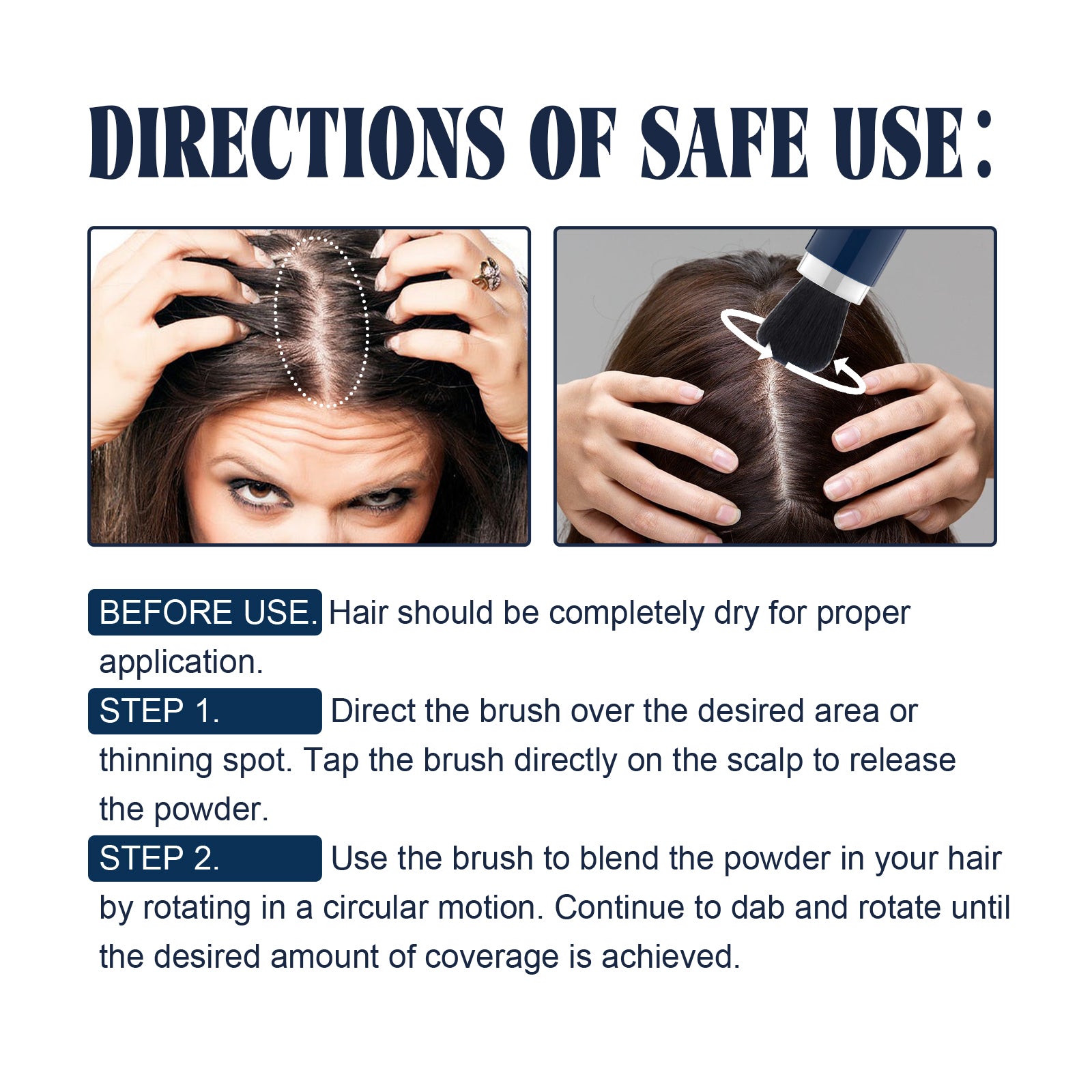 Color Fibers, Fill The Top Of Your Hairline With A Refreshing Fluffy Shade Powder