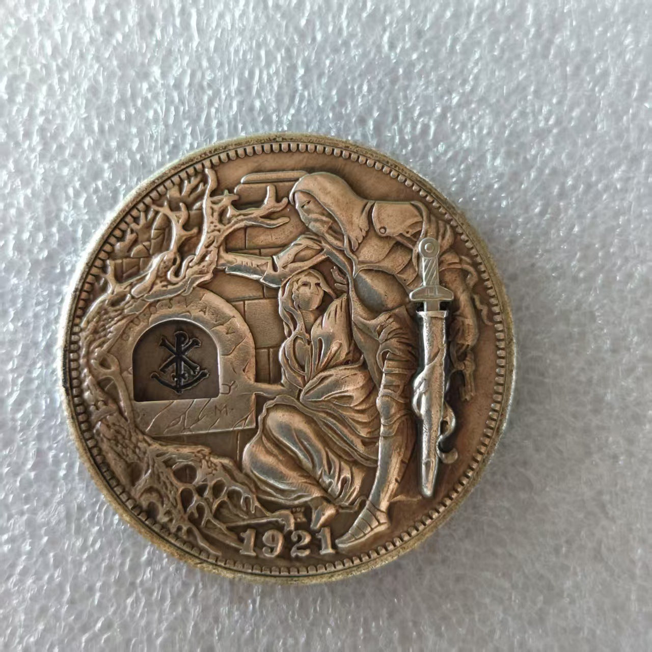 Mechanical Coin - Wandering Cup European and American Style Maya Silver Plated Activity Coin Wholesale Collection Metal Coin