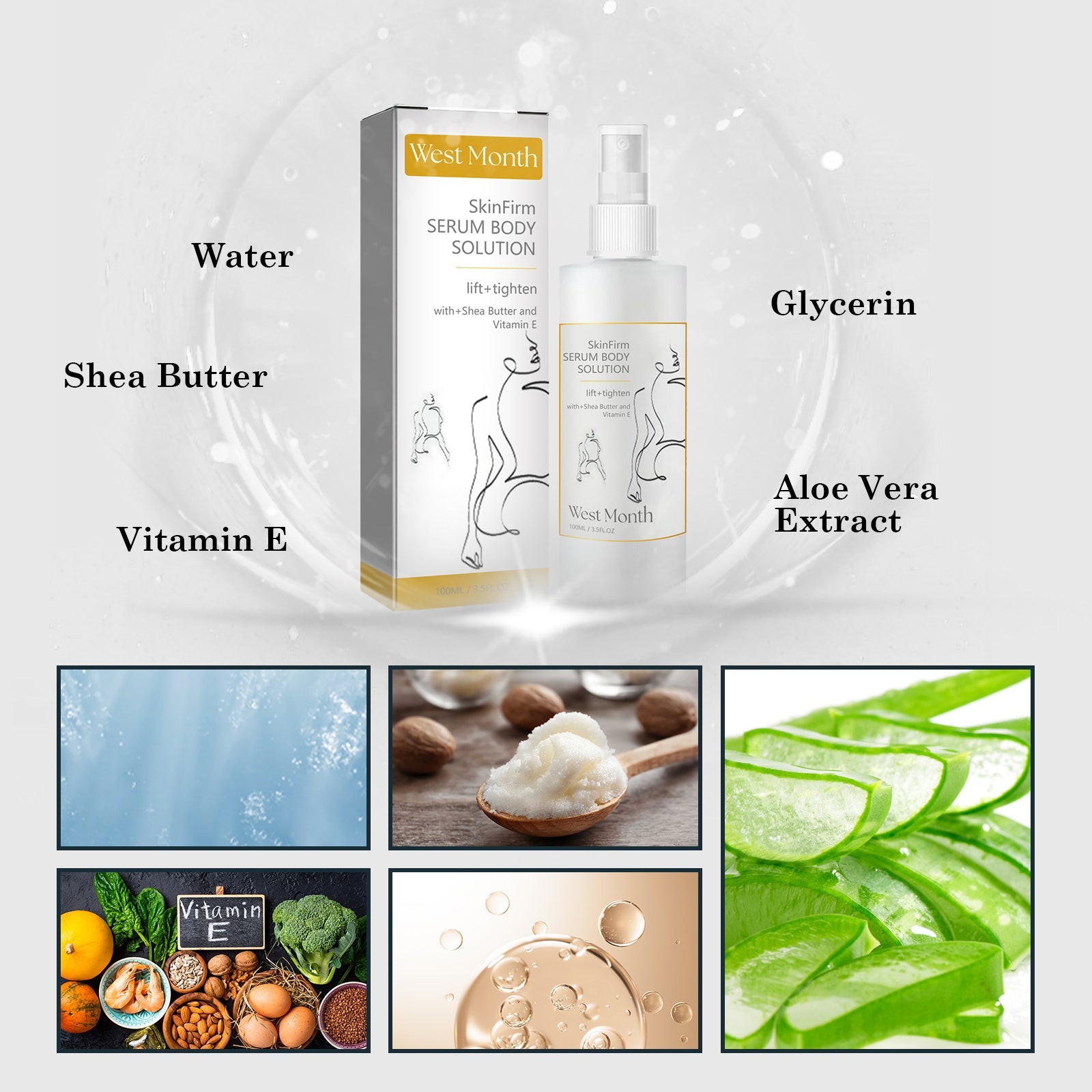 Anti-Wrinkle Treatment Spray Firming, Tender Skin, Anti-Wrinkle Neck Line Moisturizing Spray