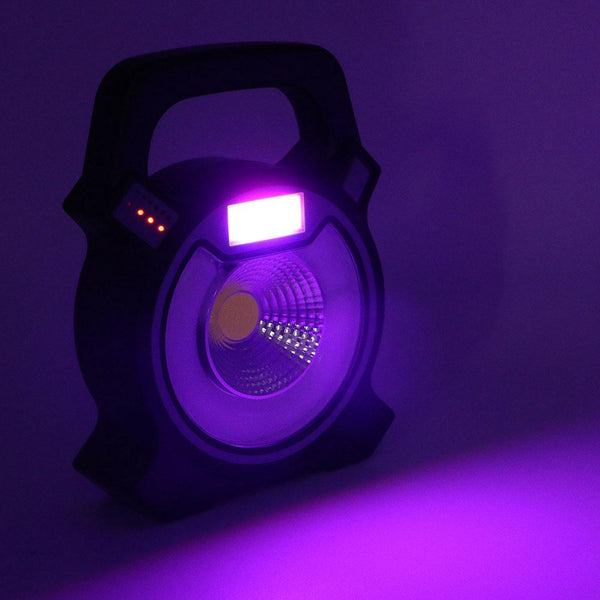 30W COB LED Portable Spotlight Searchlight USB Rechargeable Handheld Work By 18650 Portable Lantern