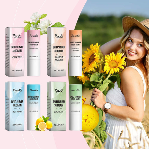 Sweet Summer Solid Balm Series Fresh And Elegant Portable Care Solid Balm With Fragrance And Charm