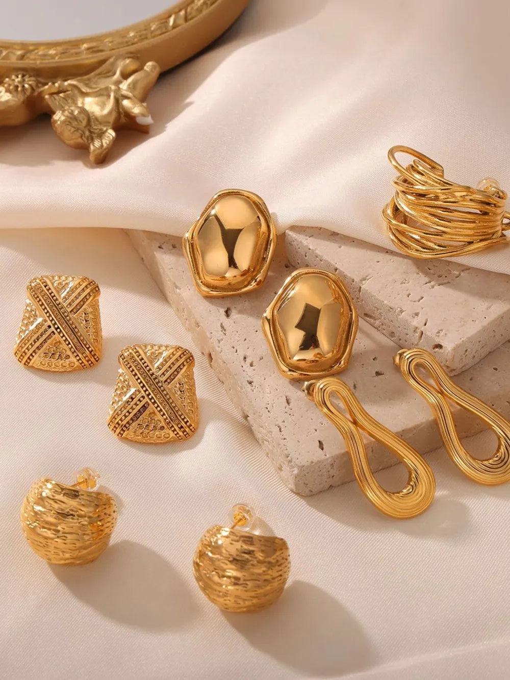 Titanium Steel Geometric Shape Earrings