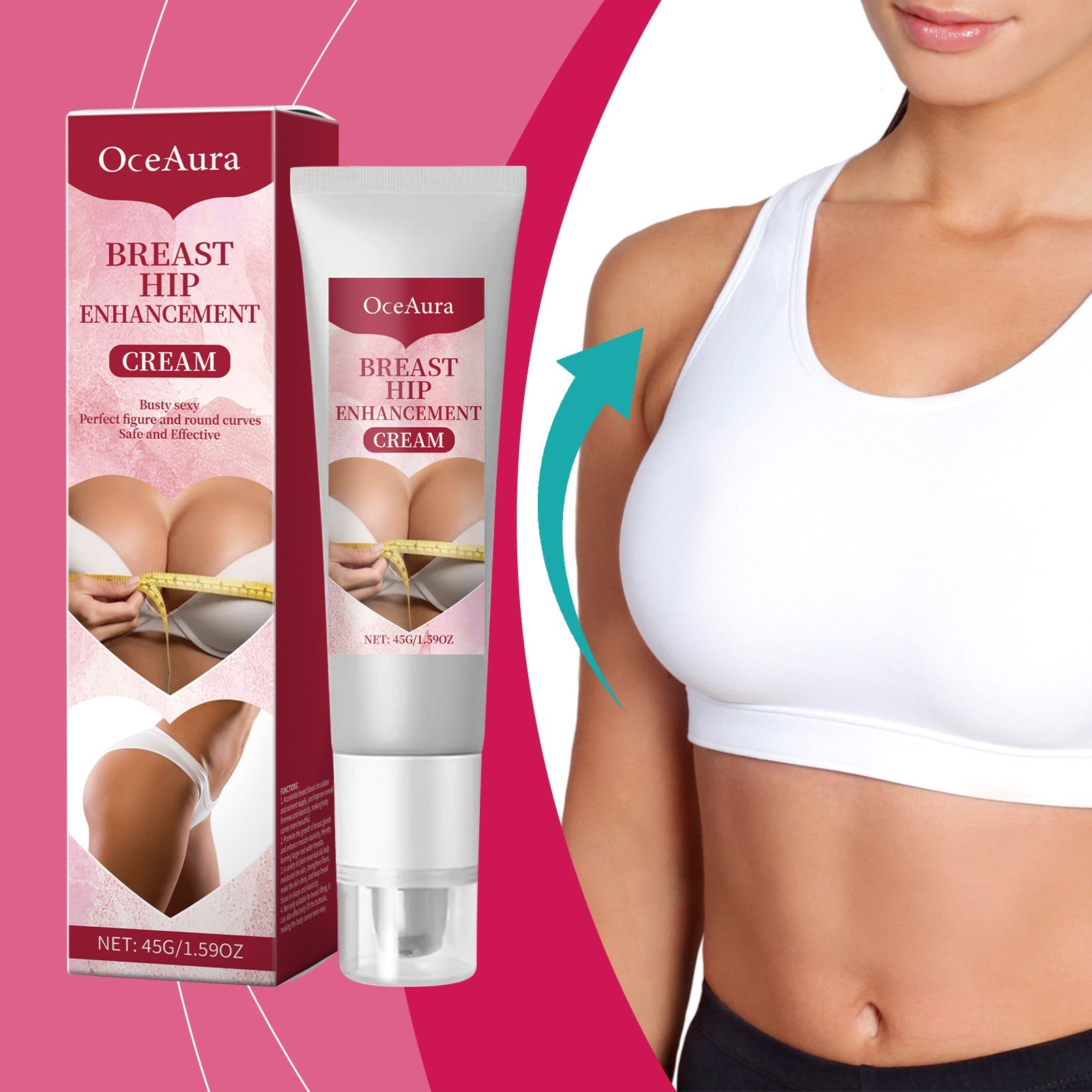 Oceaura Breast Care Cream Moisturizes Firming Chest Line Lift To Show Feminine Charm Massage Treatment Cream