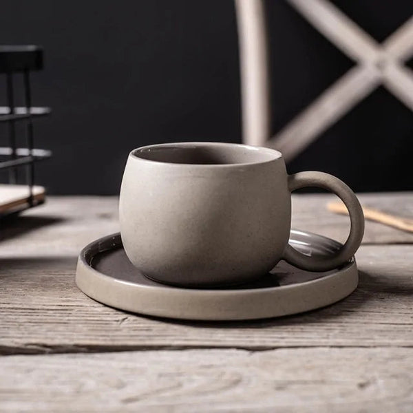 Coffee Mug with Saucer - Ceramic Ameraeon