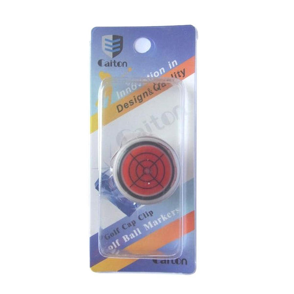 Golf Round Level Cap Clip Ball Mark With Level Function