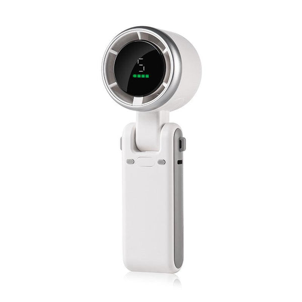 2025 New Portable Electric Fan: Foldable, High - Power, USB - Rechargeable, Wearable Neck Fan