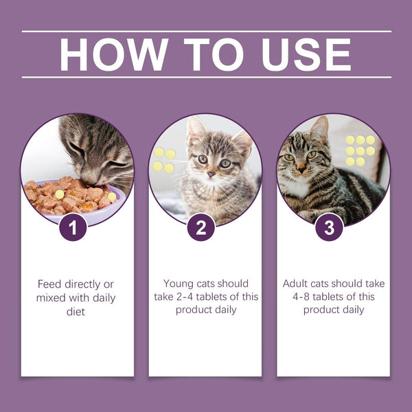 Compound Taurine Tablets For Cats Nutritional Supplement Multi-Dimensional Taurine Tablets For Cats