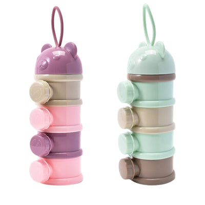 4 Layers Formula Container Large-capacity Baby Formula Dispenser Infant Milk Powder Storage Box Food Container Snack Cups