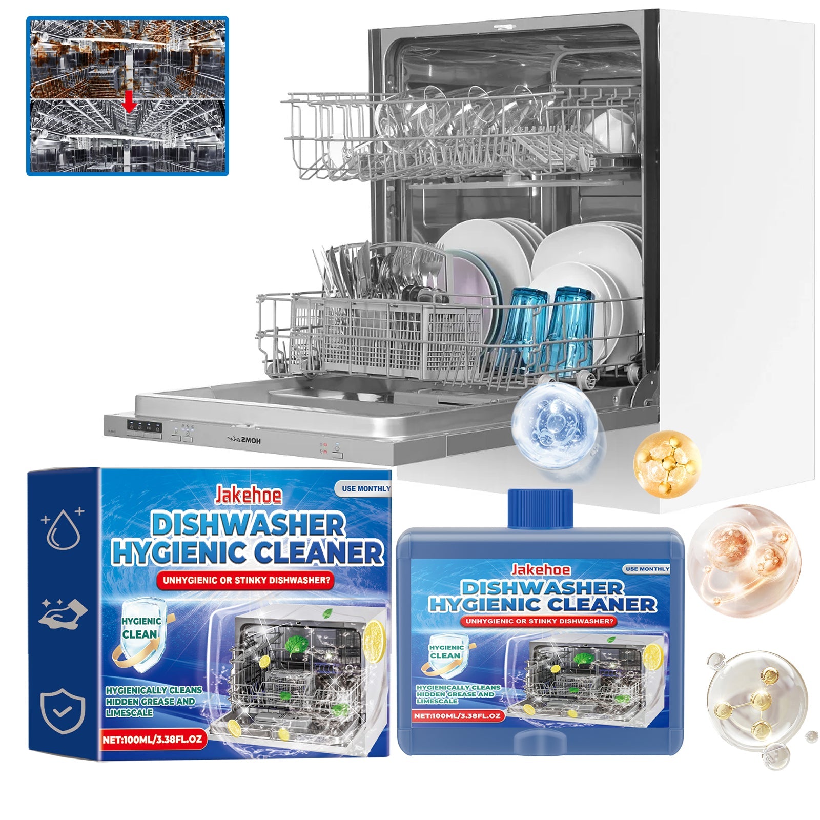 Dishwasher Cleaner Household Small Dishwasher Dishes And Utensils Washing Decontamination Washing Dishes Clean