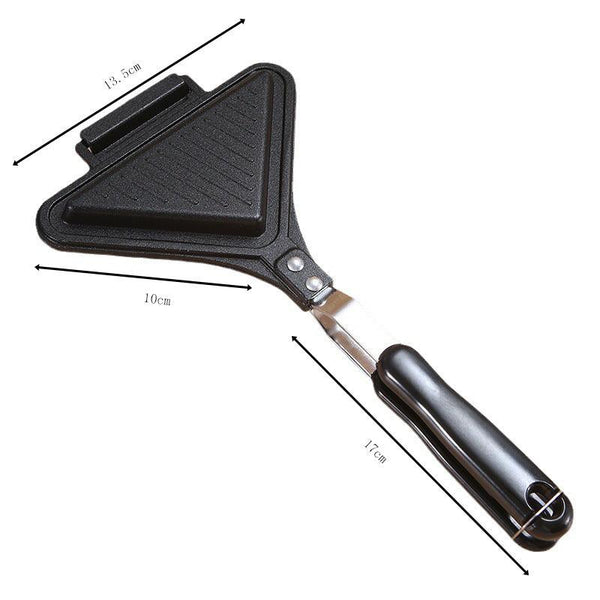 Aluminum Sanming Pan Round Double-sided Pattern Waffle Mold Home Breakfast Pancake Tool