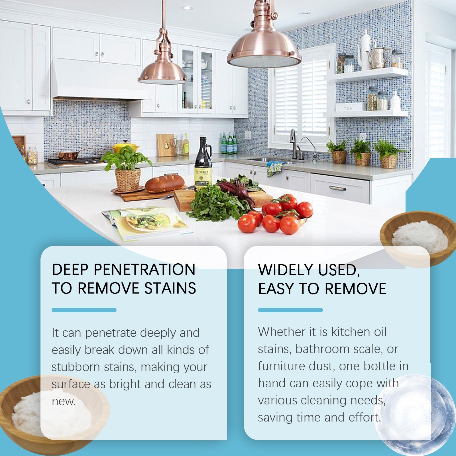 Multi-Functional Foam Cleaner, Household Heavy Oil Cleaning Foam Decontaminate A Variety Of Surfaces To Remove Odor