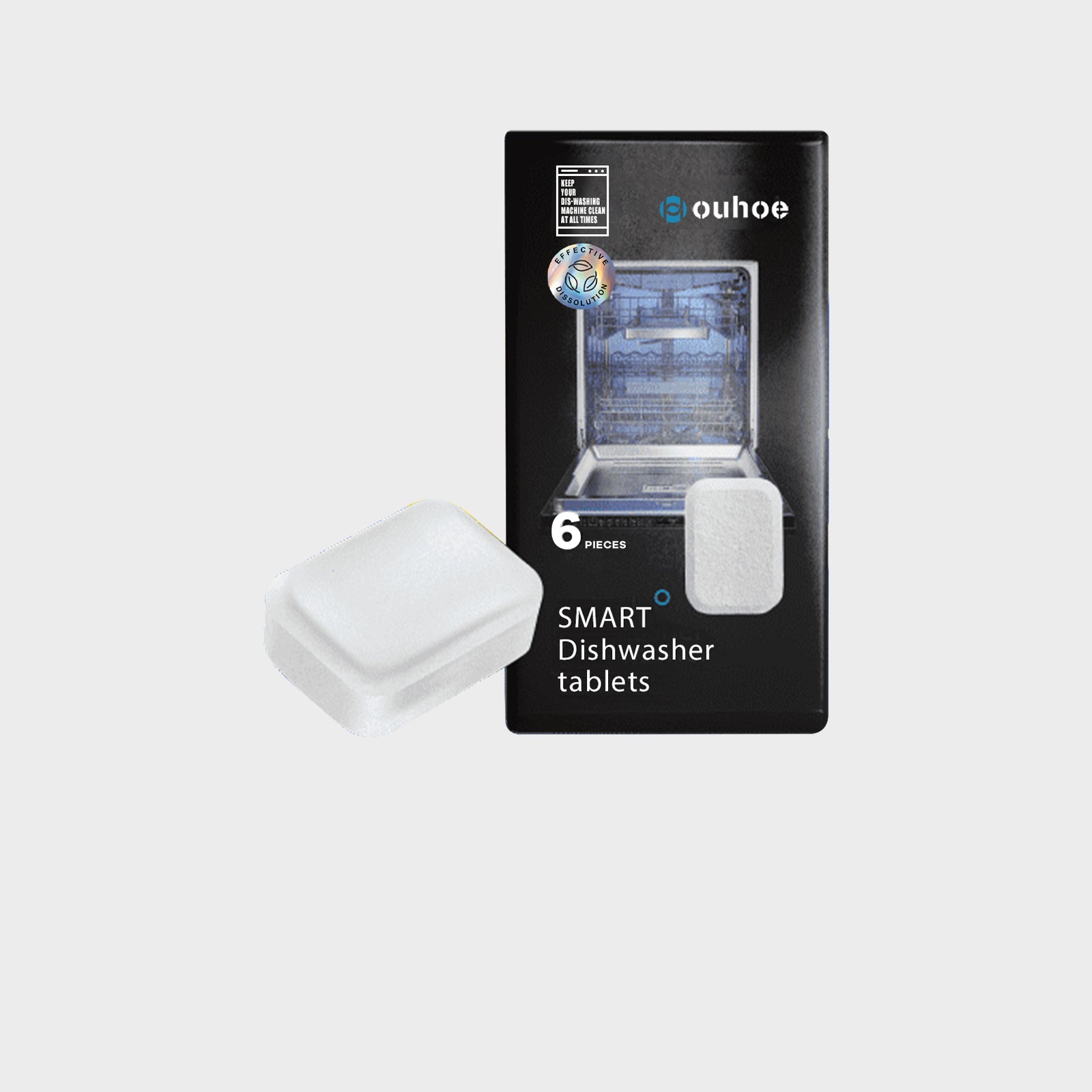 Dishwasher Dirt Remover Sheet, Clean Heavy Oil And Water Stains Odor Kitchen And Bath Home Dishwasher Cleaning Sheet