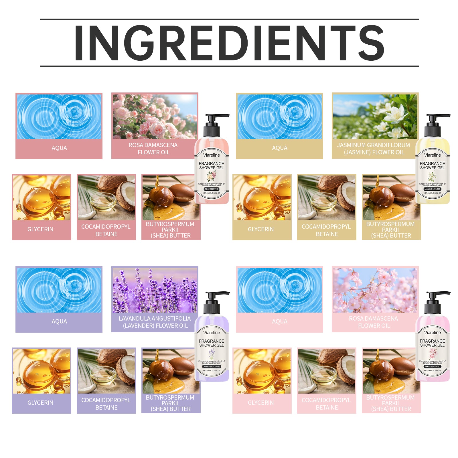 Fragrant Body Wash (Jasmine Fragrance) Moisturize And Moisturize Skin To Improve Dry Women's Body Wash