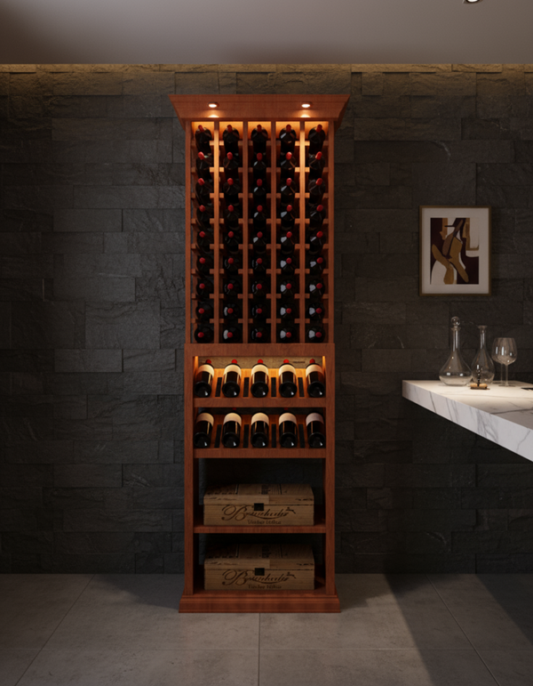 2 Foot Wine Cellar Storage System | 75 Bottle Capacity