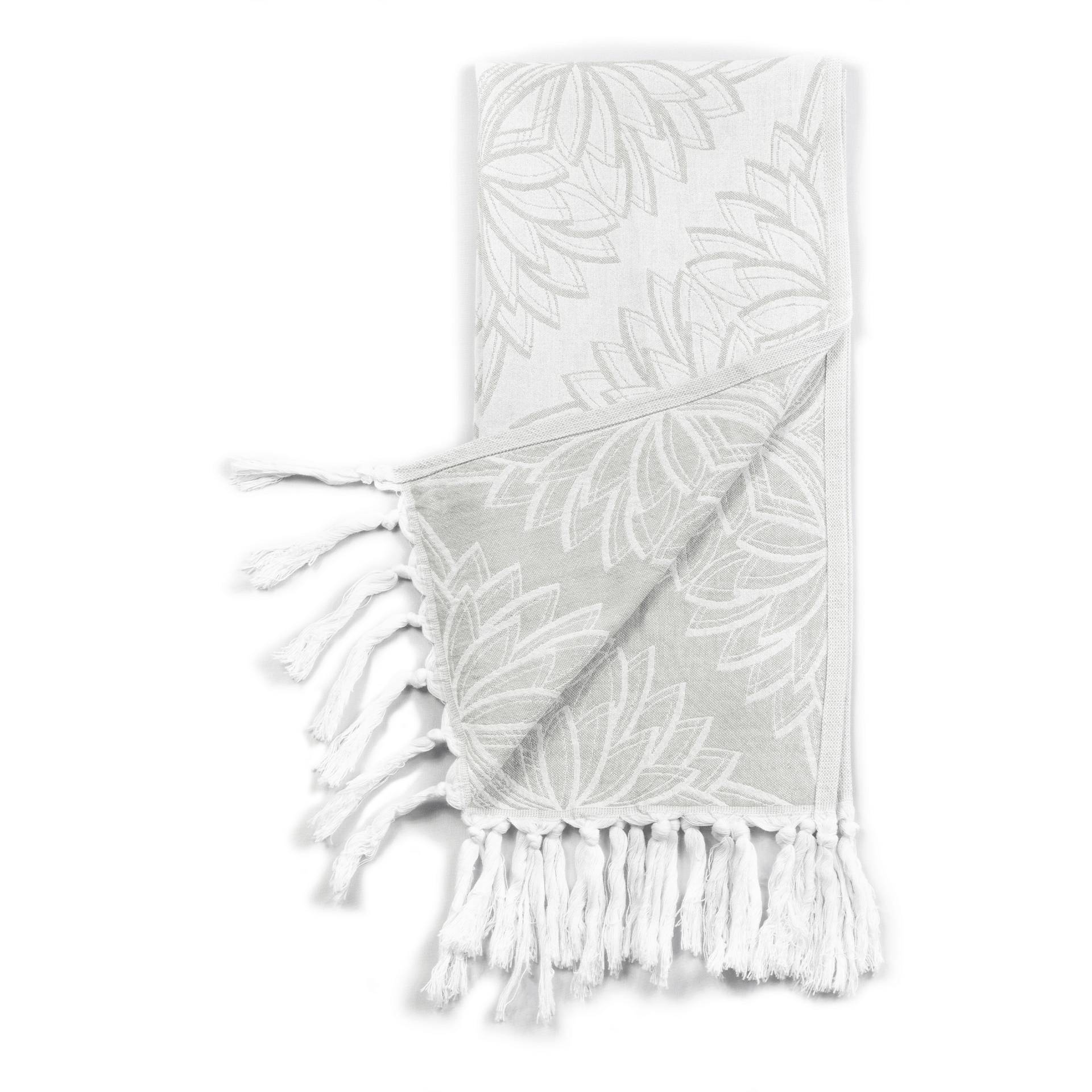 Turkish Towel | Single Set | Grey + White