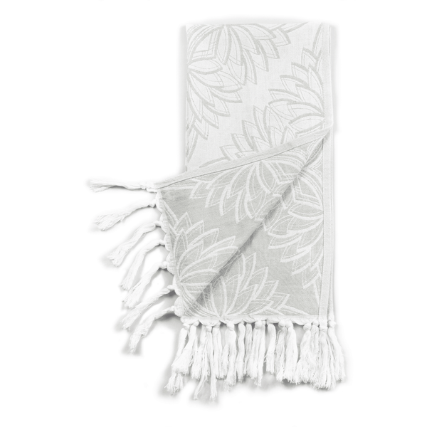 Turkish Towel | Single Set | Grey + White
