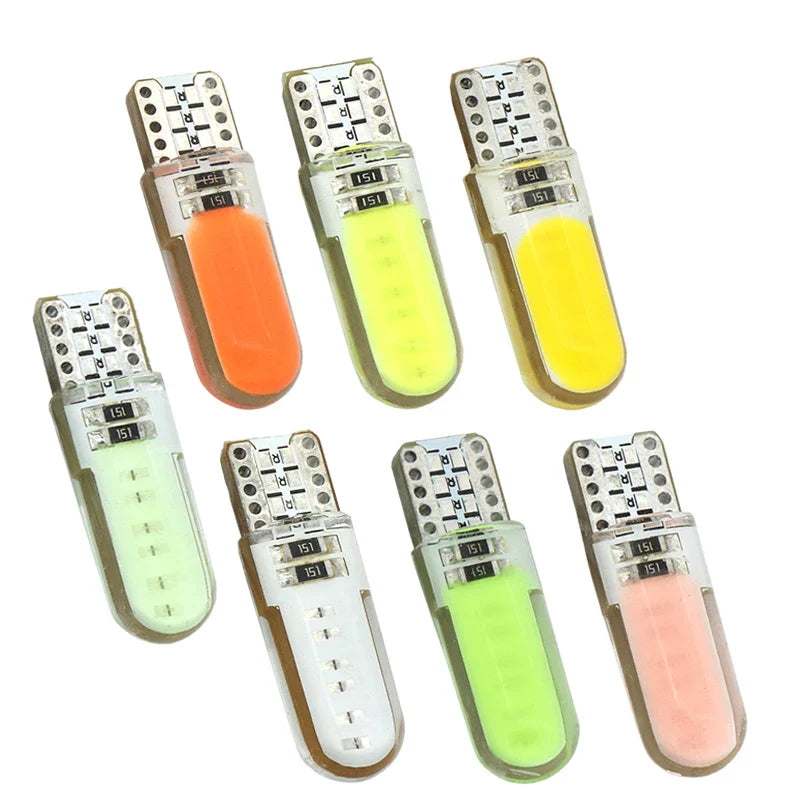 2PCS T10 W5W LED car interior light COB marker lamp 12V 168 194 501 Side Wedge parking bulb canbus auto for lada car styling