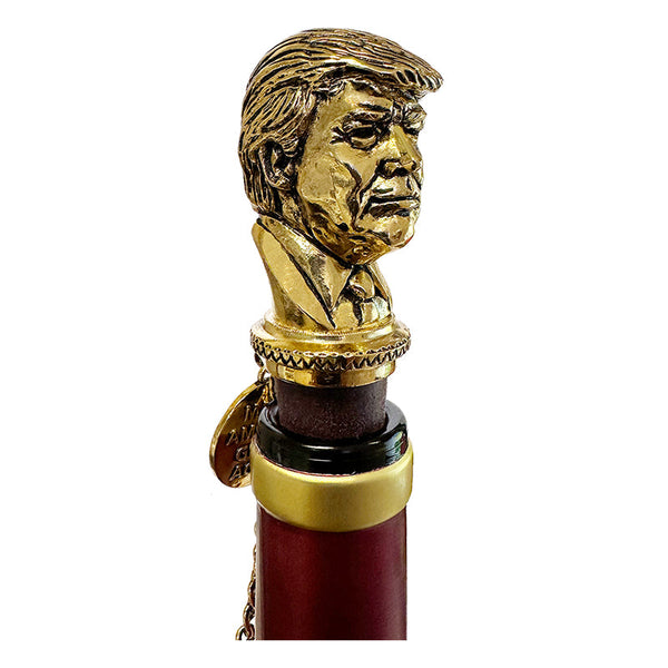 24k Gold Plated Trump Bottle Stopper - Limited Edition