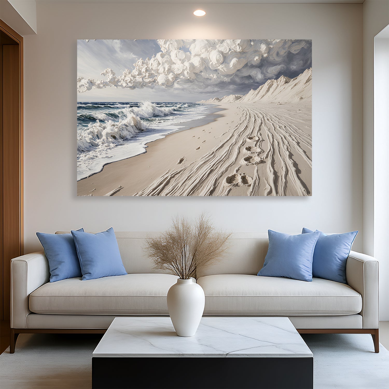 Footprints in the Sand Wall Art Tailored Canvases