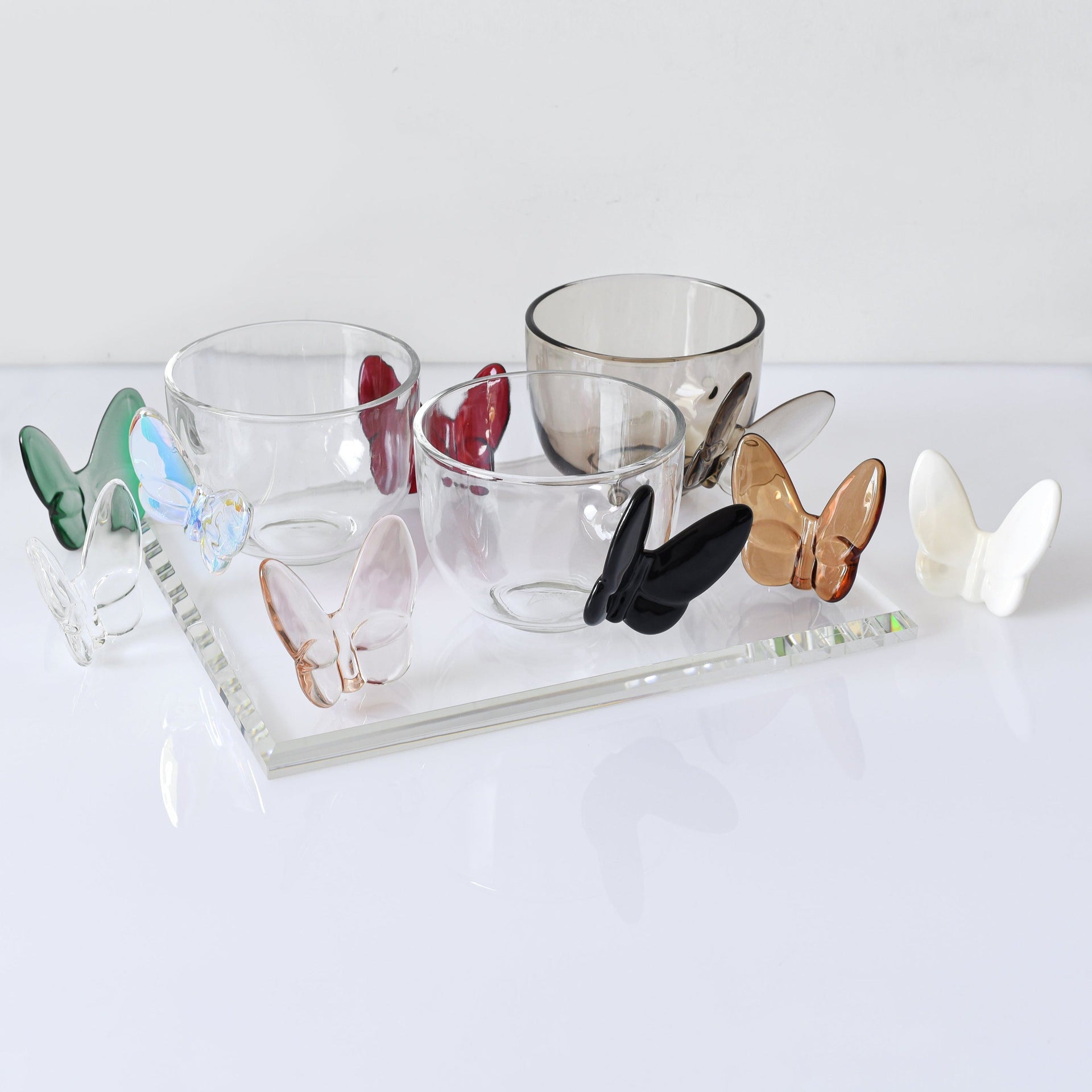 Le Mariposa Crystal Butterfly Figurine in Brown