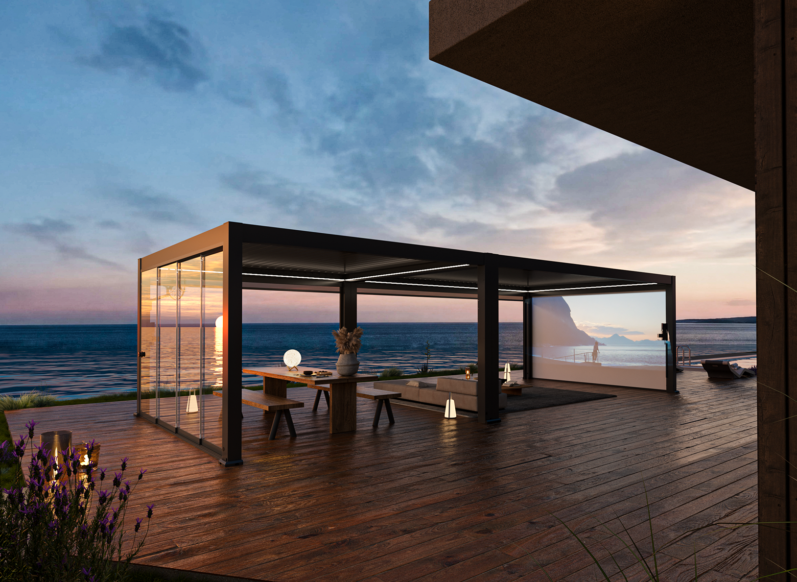 Motorized Projection Screen