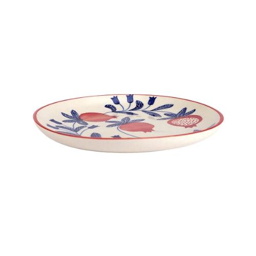 Indian Anaar plate, Red- 7x1 Inches (Set of 4)