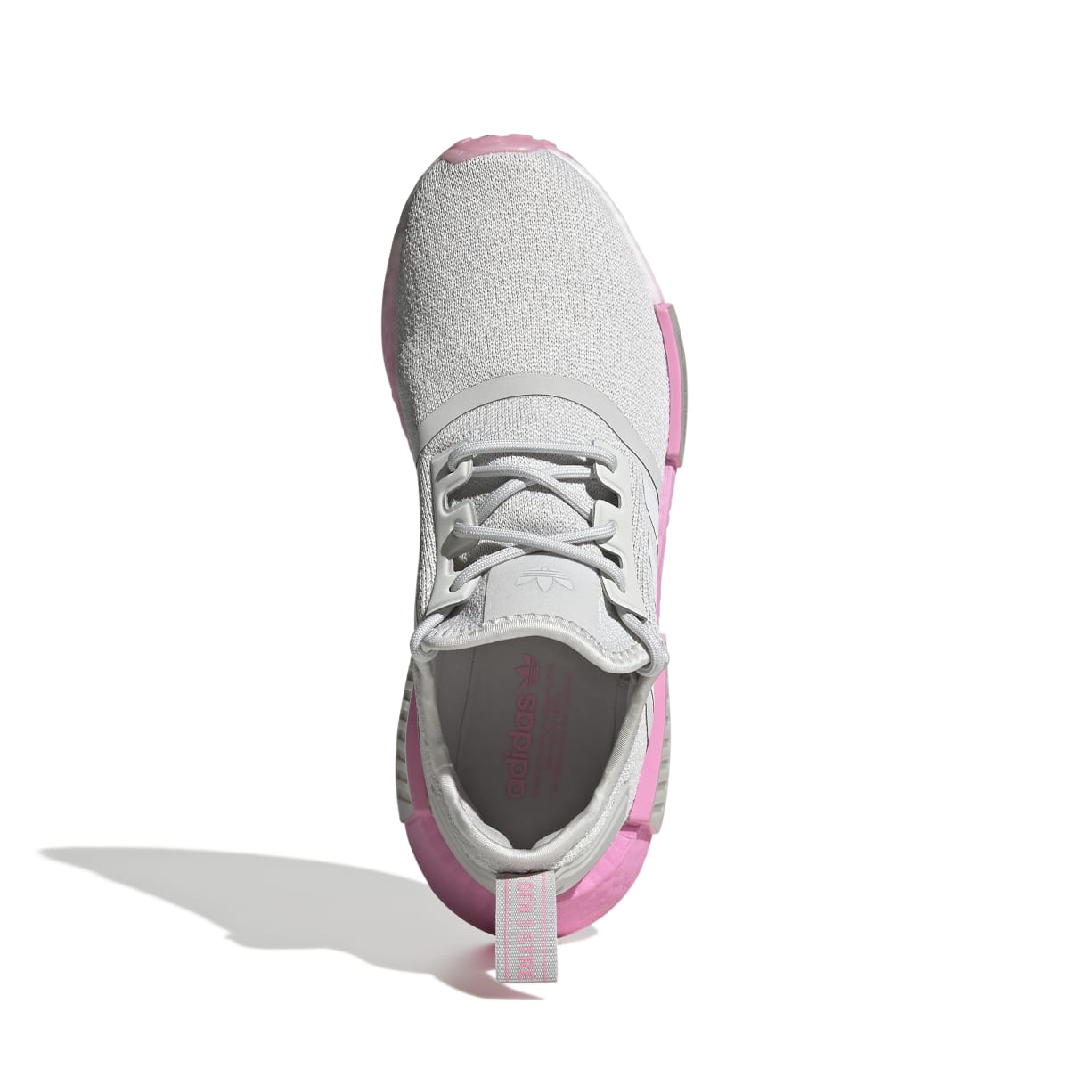 ADIDAS GW9462 NMD_R1 WMN'S (Medium) Grey/Pink/White Stretch Fabric Running Shoes