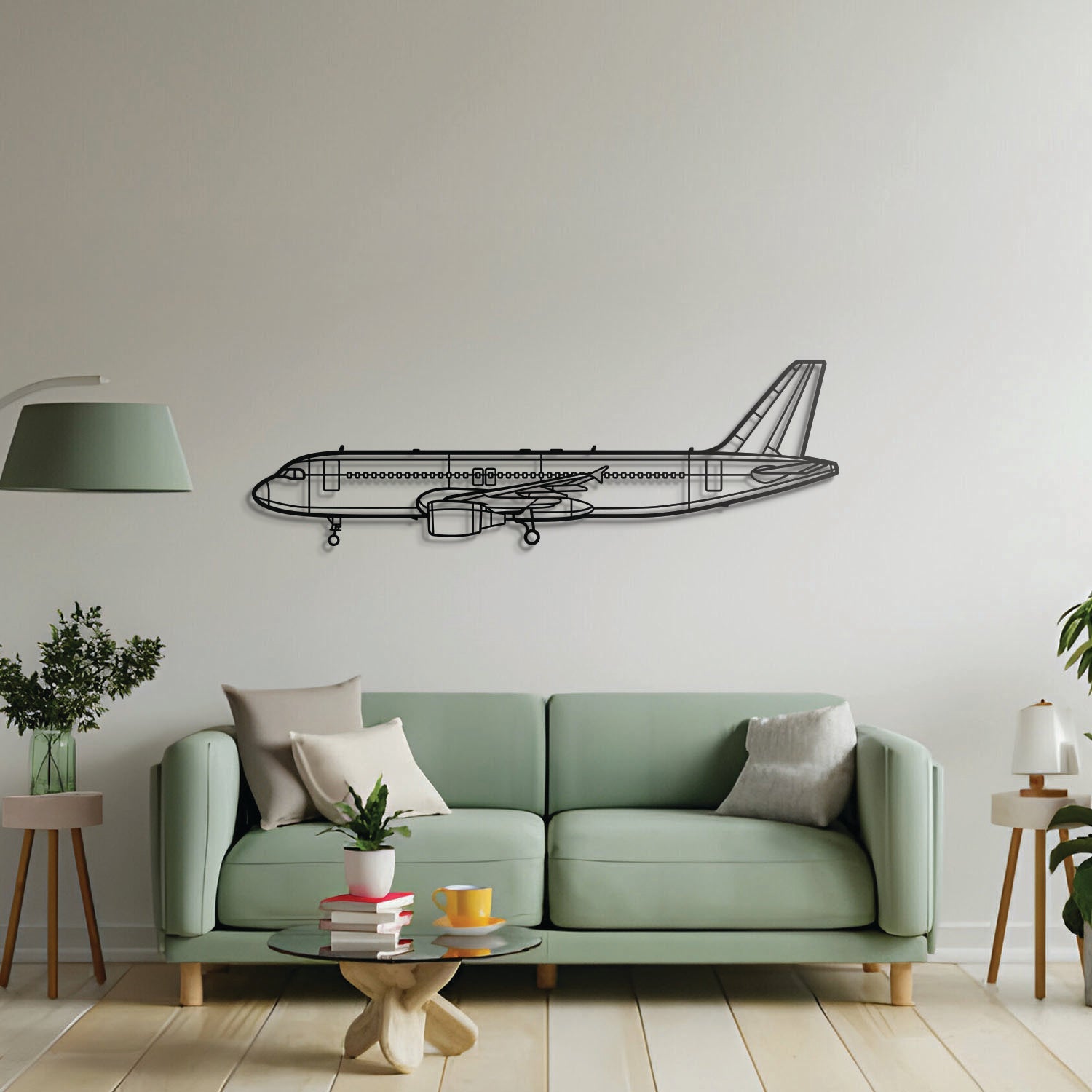 A320 CFM56 Metal Aircraft Wall Art - NCP0161