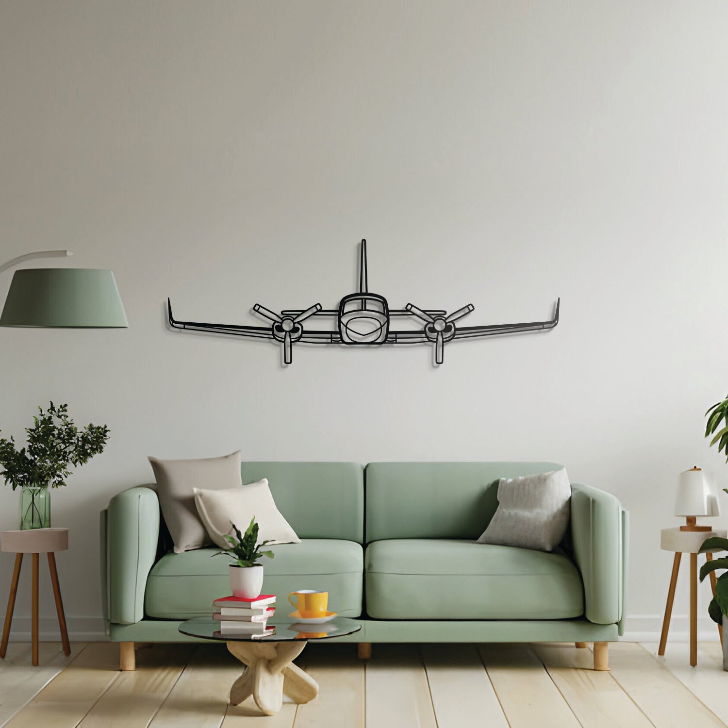 421C Front Metal Aircraft Wall Art - NCP0208