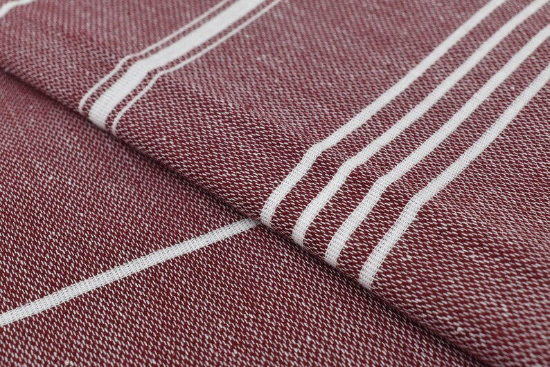 Monaco Burgundy Turkish Towel