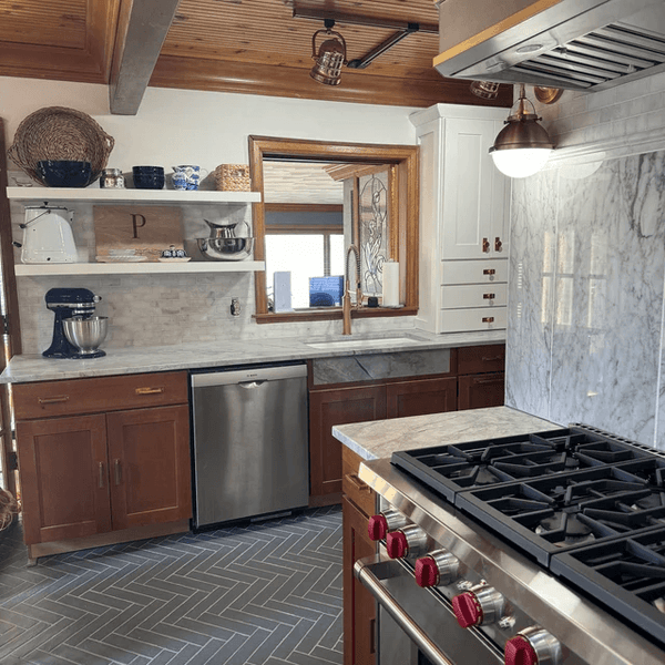 Brass Rectangle Drawer Pulls with Backplate - Antique Brass