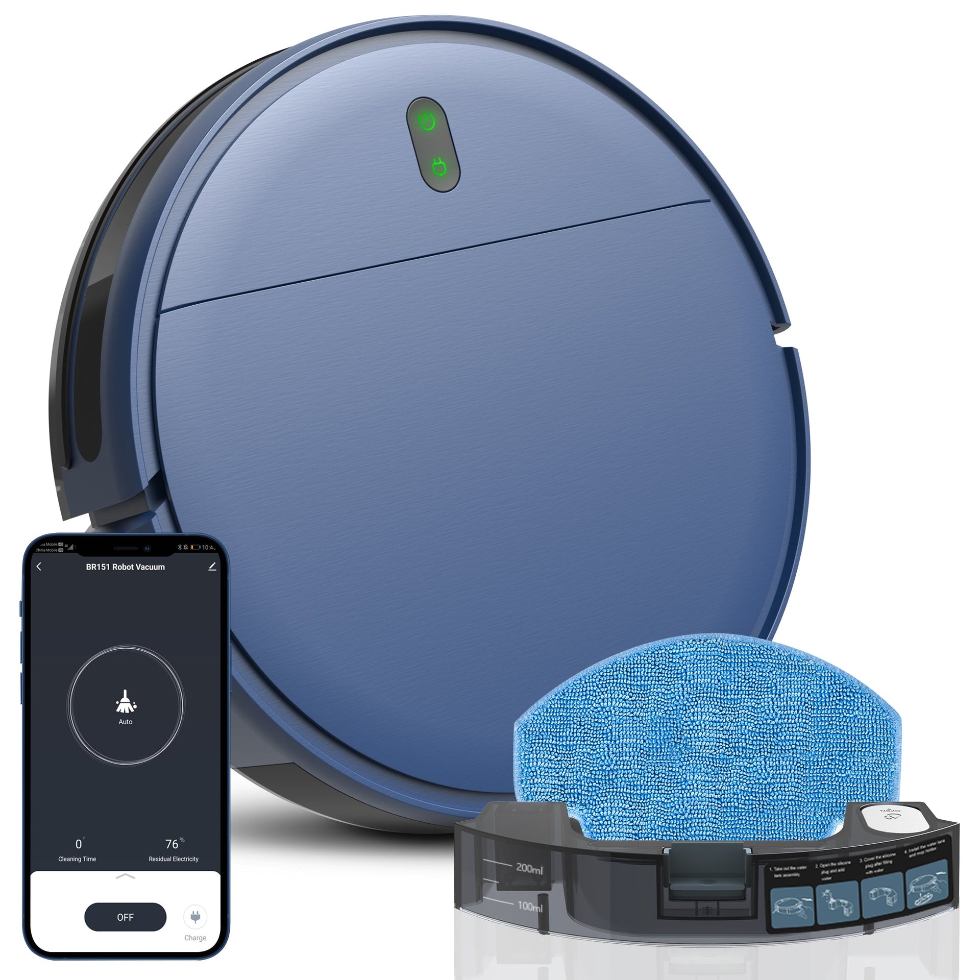 Smart 3-in-1 Robot Vacuum Cleaner (BR151)