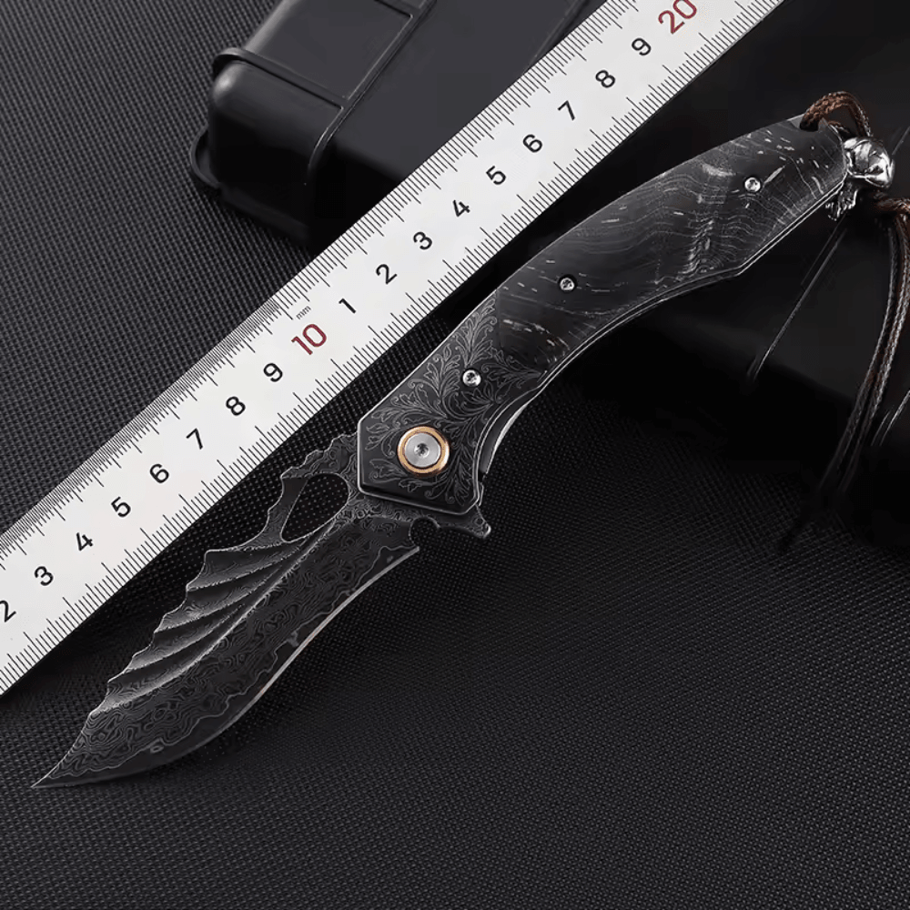 Condor VG10 Japanese Damascus Pocket Knife with Stained Maple Burl handle