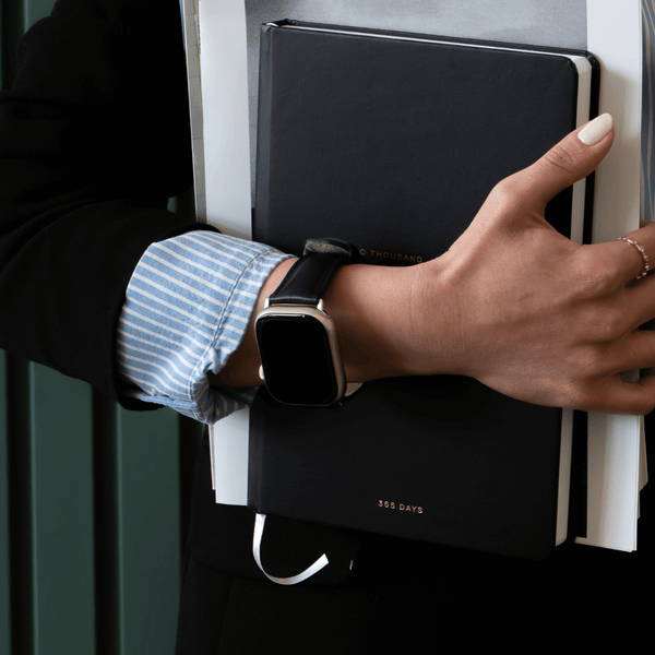 Apple Watch Purple Leather Strap - Boston