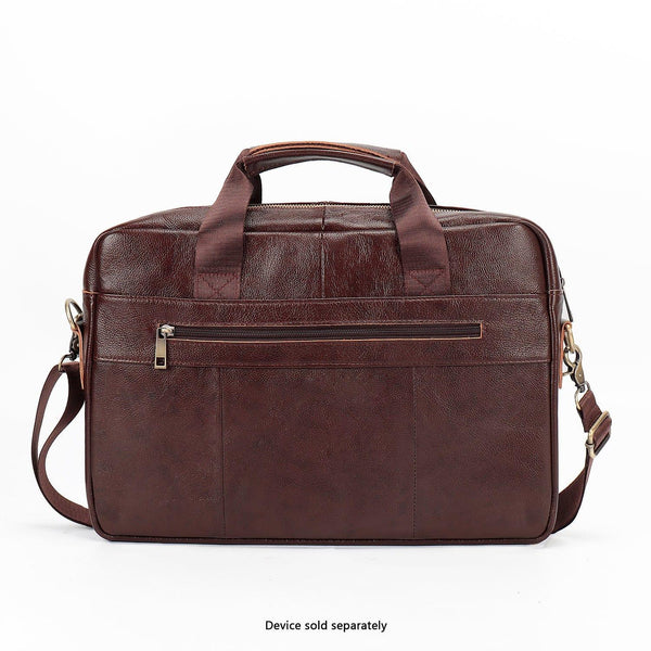 Genuine Leather Business Bag Briefcase - Laptops up to 16-inch