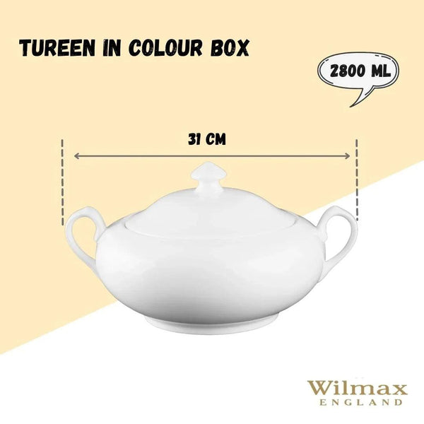 Large White Tureen 95 Oz | 2800 Ml In Colour Box - Gifts for You 'n Me