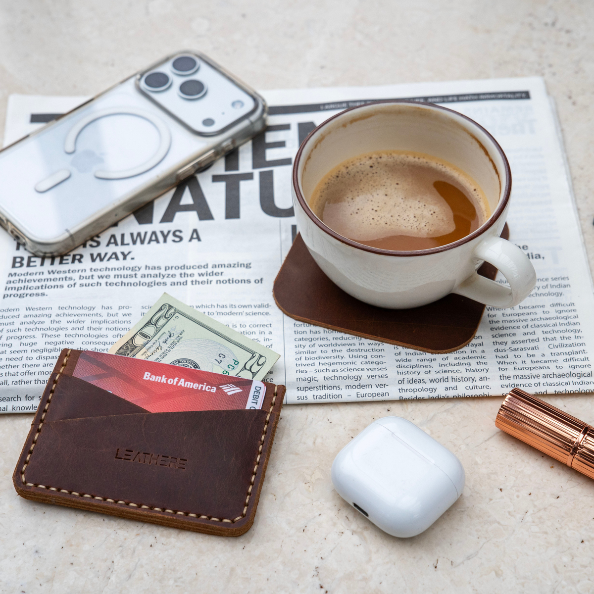 The Brooklyn Set | A 4-Piece Leather Gift Set by LEATHERE