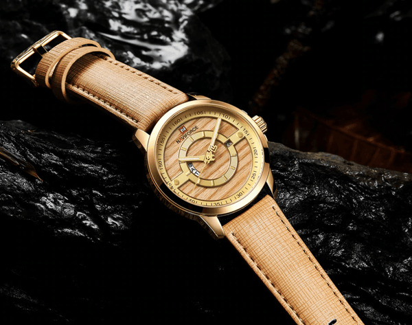 Men's Waterproof Business Style Watch With Unique  Backgrounds Luxury Design Perfect Gift For Him