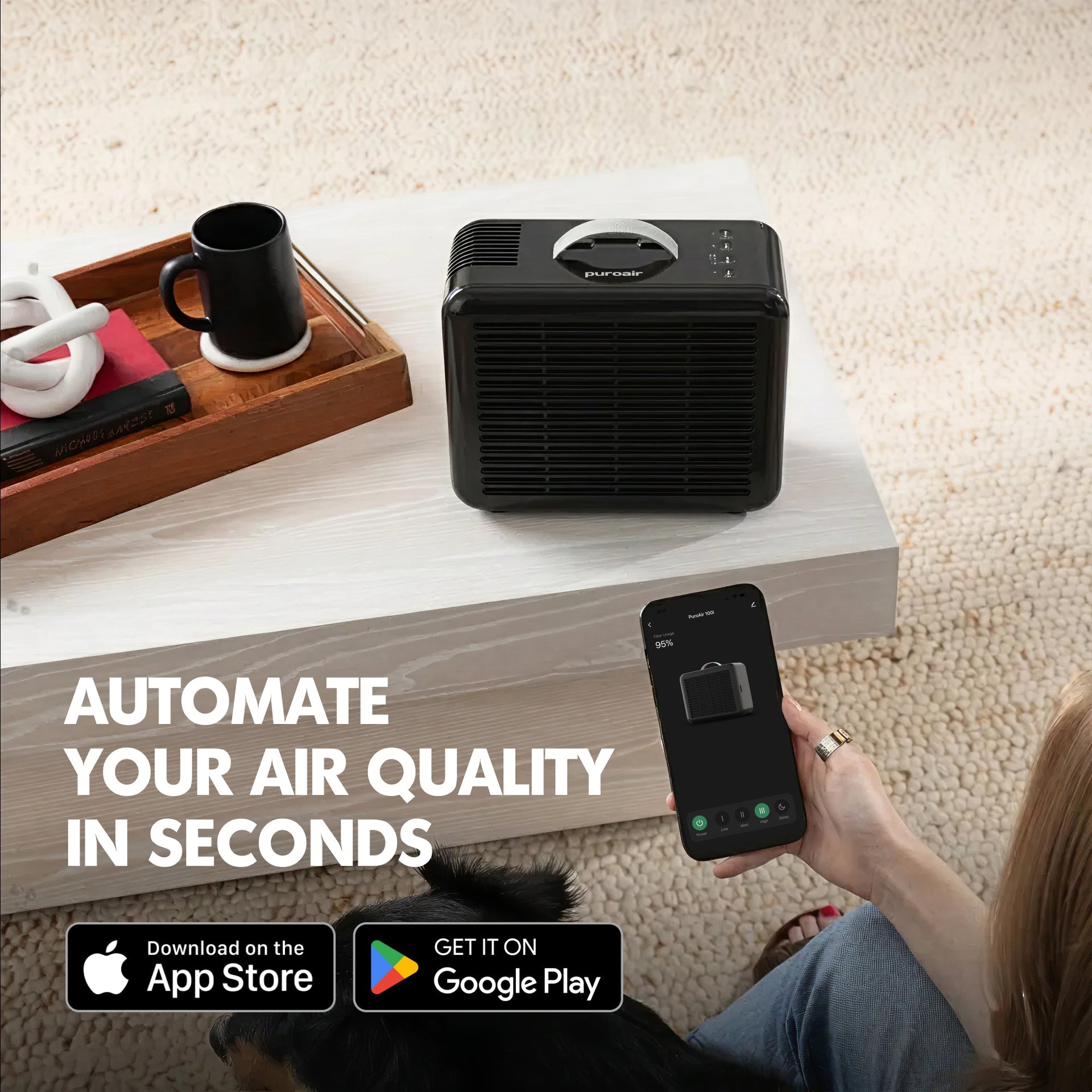 PuroAir 100i Smart HEPA Air Purifier