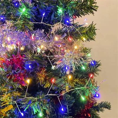 Glow Festive: Copper Wire LED Firecracker String