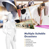 5.8 ft Plastic Female Mannequin Adjustable Detachable Manikin with Metal Stand - White